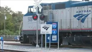Amtrak Auto Train 2017 | Amtrak Dash 8 switching Sanford, Florida