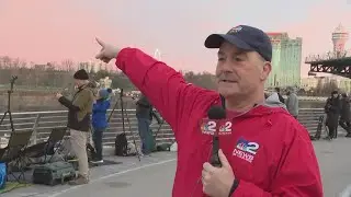 Kevin O'Neill is at Niagara Falls for the eclipse Monday morning