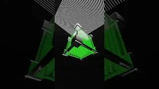 2023 Render of 3D LED Glass Metal cube loop #3d #3dart #blender #blender3d #3danimation #render
