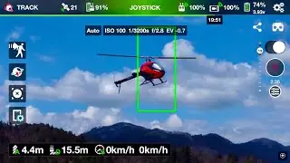 DJI Mini 2 & Litchi App TRACK Test - Flywing FW450 V2 Helicopter