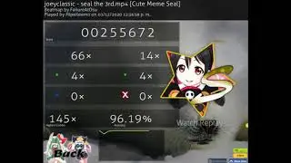 Osu! (S) | joeyclassic - seal the 3rd (Cute Meme Seal) | HipeKeemo