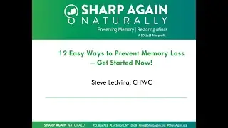 12 Easy Ways to Prevent Memory Loss