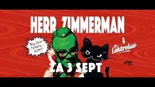 HERR ZIMMERMAN INVITES DR. LEKTROLUV - ZA. 3 SEPT - ROTTERDAM - NOW & WOW CLUB / FACTORY 010