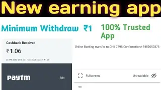 New earning app ! Insta Kash app review ! Payment proof ! Online earning