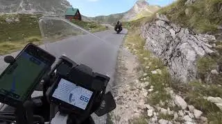 KTM SA 1290S chasing Suzuki DL650 on Durmitor Montenegro