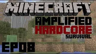 Minecraft - Amplified Hardcore Survival Ep 8 - Attack of the Slimes!