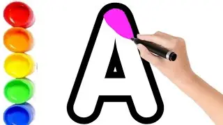 Alphabet ABCD and Count 1234 for Kids //Easy Step by Step Drawing Tutorial for Kids,35
