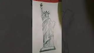 Drawing of the statue of liberty #drawing #monument