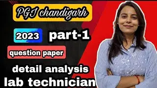 || PGI chandigarh 2023 solved paper| lab technician #previous year paper 