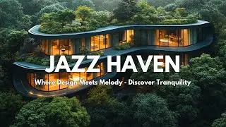 Jazz Music Oasis | Modern Architecture Meets Nature | Jazz Music Experience