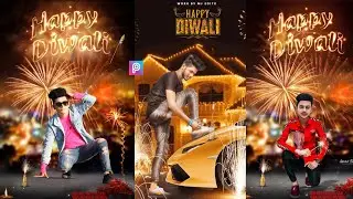 Happy Diwali Photo Editing Tutorial in PicsArt | Picsart Diwali Photo Editing 2020 - KR Editing