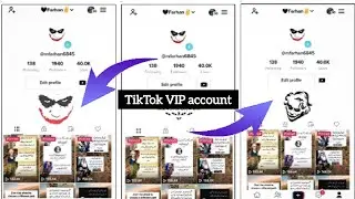 tiktok account stylish bio 2022 || tiktok account design 2022 || tiktok  vip profile