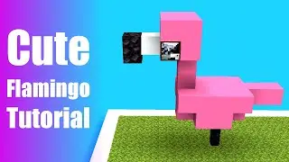 CUTEST MINECRAFT STATUES #24 | Flamingo Tutorial