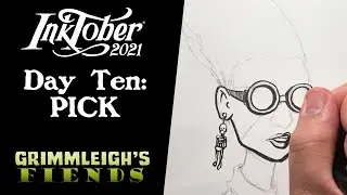 Inktober 2021 Day 10: Grimmleighs Draws  Monstrous Pick!