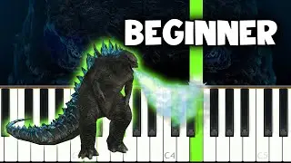 Godzilla - Main Theme - VERY EASY Piano tutorial