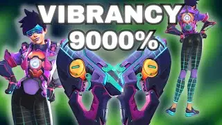 SYNTHWAVE Tracer SHOP Skin Showcase Preview - Overwatch 2