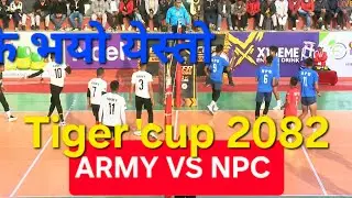 Tiger cup volleyball match 2082(ARMY VS NPC) #highlights #nepal @precious0123 