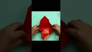 Origami Paper Card of Kissing Lips #origami #diy #shortsfeed #shorts