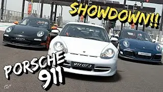 GT SPORT - PORSCHE 911 Showdown!! (996 vs 997 vs 991)