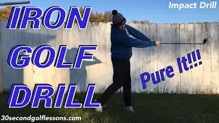 Iron Golf Swing Drill | Make Great Contact With Your Irons!!!