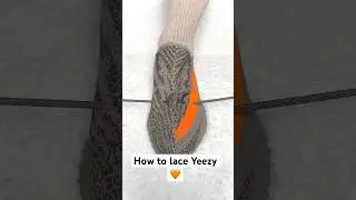 How to lace Yeezy Boost V2#viralvideo #foryou #vibes #fyp #lace #shoelace #yeezy #kanyewest #adidas