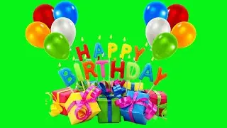 happy birthday green screen background animation | happy birthday chroma key effects | Crazy Editor
