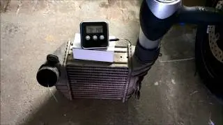 TEST efficiency of Intercooler WATER SPRAY IC Mister Fogger Turbo Wasser LLK s3 GTI rs4