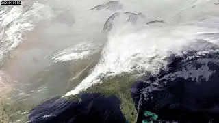 satellite video captures the eastern u s  winter storm track