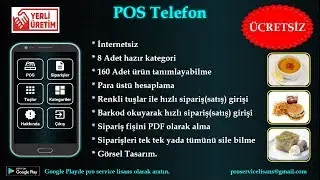 android pos sipariş programı video