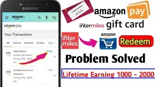 Intermiles New Offer |Amazon Gift Cart Free | Intermiles redeem problem sloved |Lifetime earning app