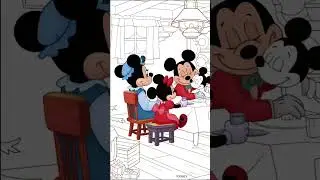 Mickey&rsquo;s Christmas Carol Coloring Page #christmas #happycolor #disney #movie #music #film