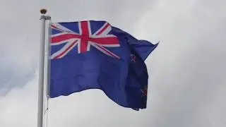New Zealand Flag Flying 🇳🇿