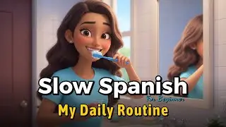 My Daily Routine in Spanish 👋  🎧 Easy Spanish Conversation for Beginners