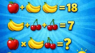 Only 1% Can Solve This Fruit Math Puzzle 🤯 | Apple + Banana + Cherry Challenge