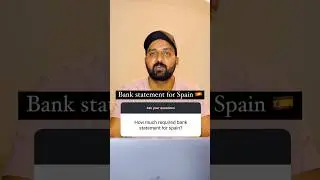 Bank statement for spain visa🇪🇸🇪🇺🇵🇰 #indianinspain #internationalstudents #scholarship