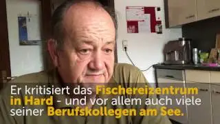 Berufsfischer Norbert Helbok kritisiert Fischer und Fischzucht am Bodensee