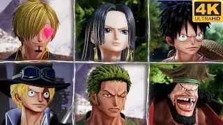 Jump Force : All One Piece Character Unique Interactions & Quotes | 4K Ultra HD 60FPS