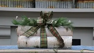 Tonkadale Greenhouse: How to make a birch log decoration