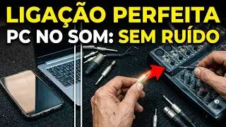 Como ligar notebook PC telefone em mesas de som e aparelhos em geral