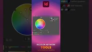Color Magic with: Illustrator's Artwork Recoloring Unveiled #shorts