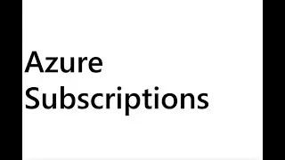 Azure Subscription (Intro to Azure miniseries) #azuretraining #azuretutorial #azure