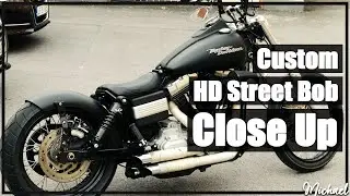 Close Up of Harley Davidson Street Bob (Custom)