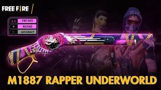 M1887 rapper underworld shotgun skin||Freefire video