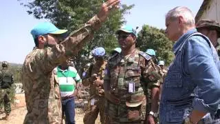 Visite du général de brigade Sidiki Daniel Traore à Ndélé