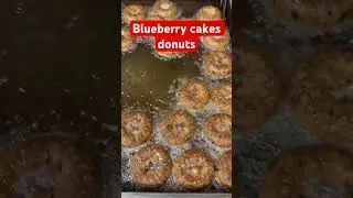 Blueberry cake donuts #donut  #donutlover #cake #ringdonuts #cakedonuts  #cooking  #baking