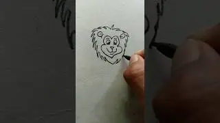 How to draw lion || Draw a Lion 🦁#shorts
