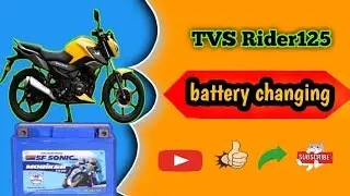 Tvs Rider bike battery changing Full Video Replacing a motorcycle battery can be a straightforward 💥