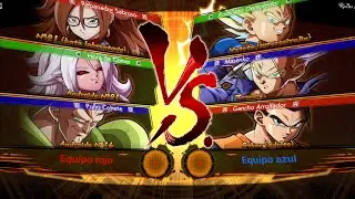 Bata Laboratorio N&deg;21 y Malvada N&deg;21 y Androide N&deg;16 Vs Vegeta Supersai y Trunks y Gohan Adulto DBZ