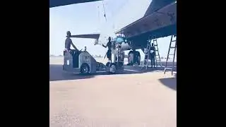 B-52 Stratifortress Bomber  takes off from Moron Air Base