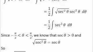 8.4 Trigonometric Substitutions Part 3